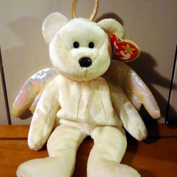 TY Halo Angel Bear Collectible - Picture 1 of 2